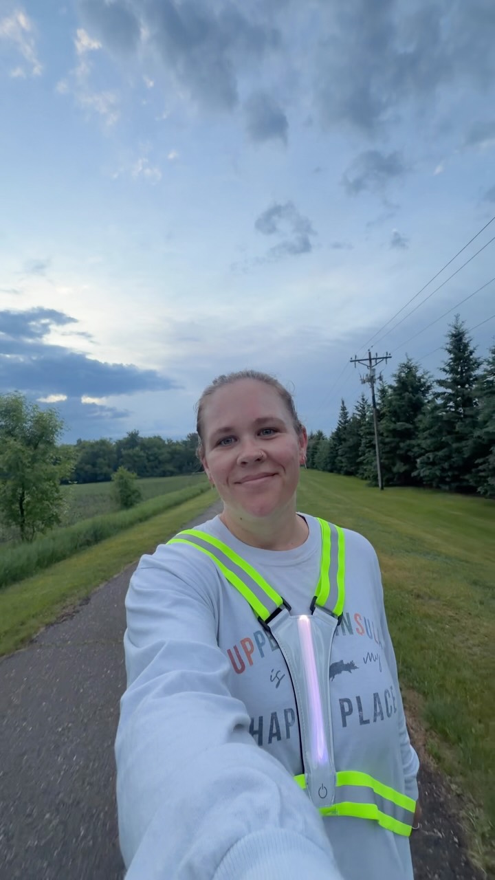 Yesterday I told the world (ok the 150 that watch my stories) that I wanted to be a morning person but that I’ve always had a hard time waking up at an ungodly hour.

And then @the.anchored.coach coach said, “it’s the MOST Godly hour. It’s the time where the world is still and it’s just you + nature and maybe even where God gets to catch you before life starts taking over for the day. Write a new story girlfriend, the pen is yours!!“

Yesterday was a hard day for me. I went to bed very discouraged, disappointed, weary and lost.

I still set the alarm. I still set my clothes out. I still got up even though there was a chance of rain. I still chose to walk toward the woman I want to be.

Idk exactly what I want to DO these days, but I know the woman I’m trying to be… she keeps promises to herself, she leads herself with integrity and she is full of sisu 🇫🇮

That’s what matters. Today is a new day.