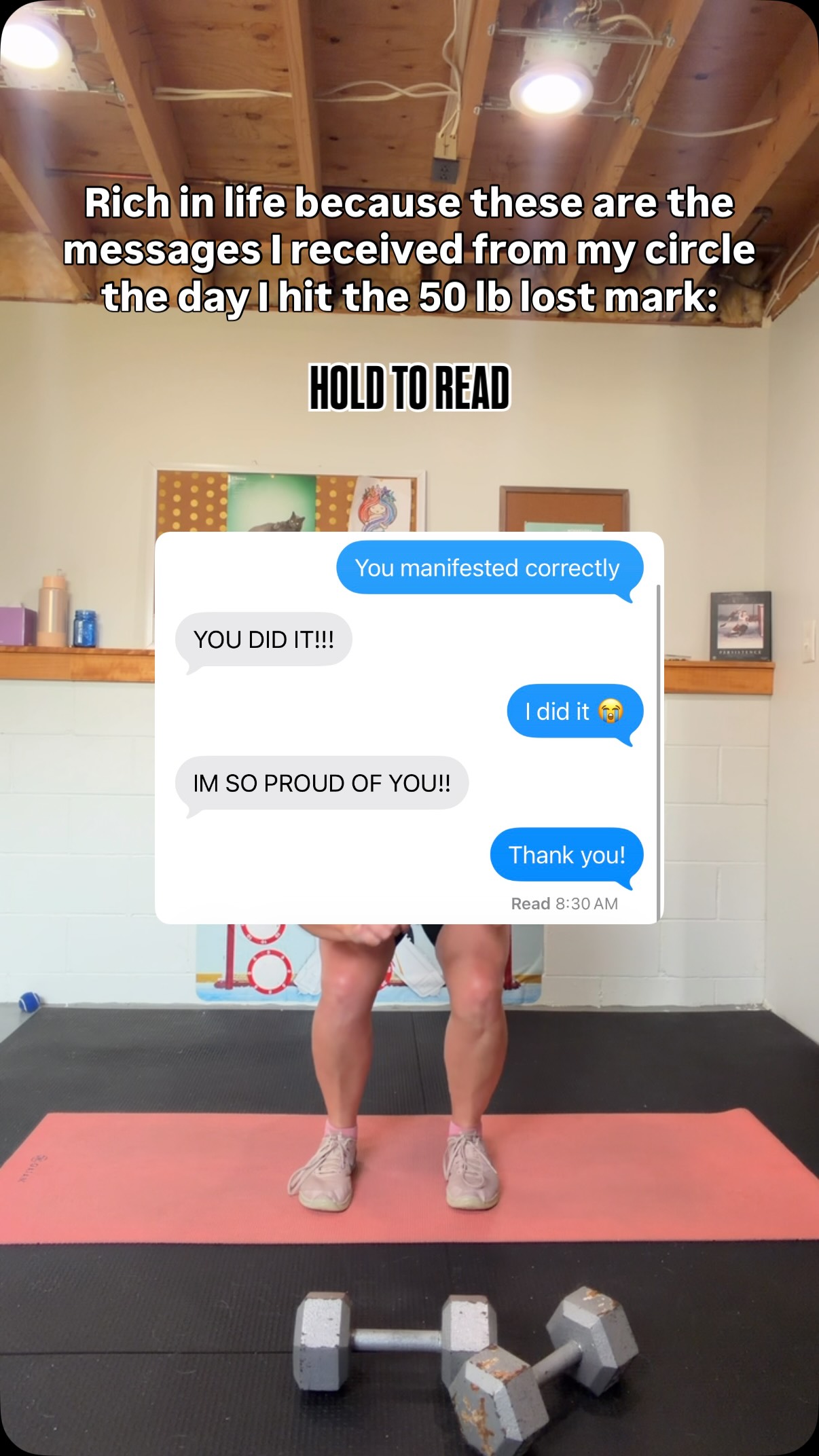 And so many more messages from all of you! Thank you all so much for supporting me and loving me through this process. 

I legit wouldn’t have kept going on the hard days if it weren’t for my coach @the.anchored.coach, my husband @mr.coachlabeau and all the encouragement from each and every one of you.

When you put your mind to something and know your why, you can do anything my friends 🫶🏻
